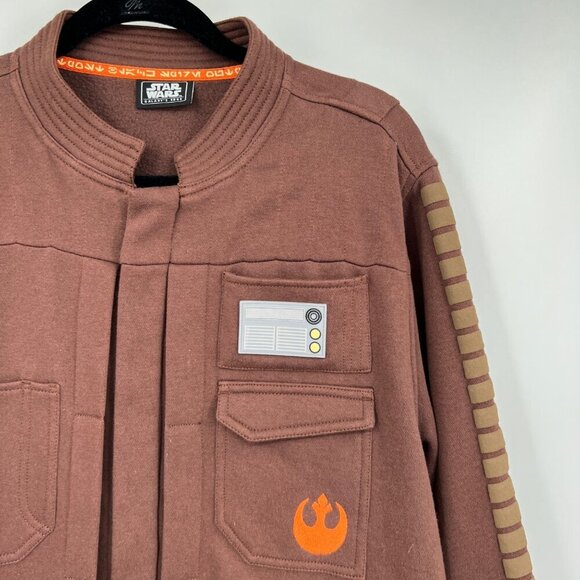 Star Wars DISNEY GALAXY EDGE JACKET Size medium brown full zipper - Picture 3 of 11